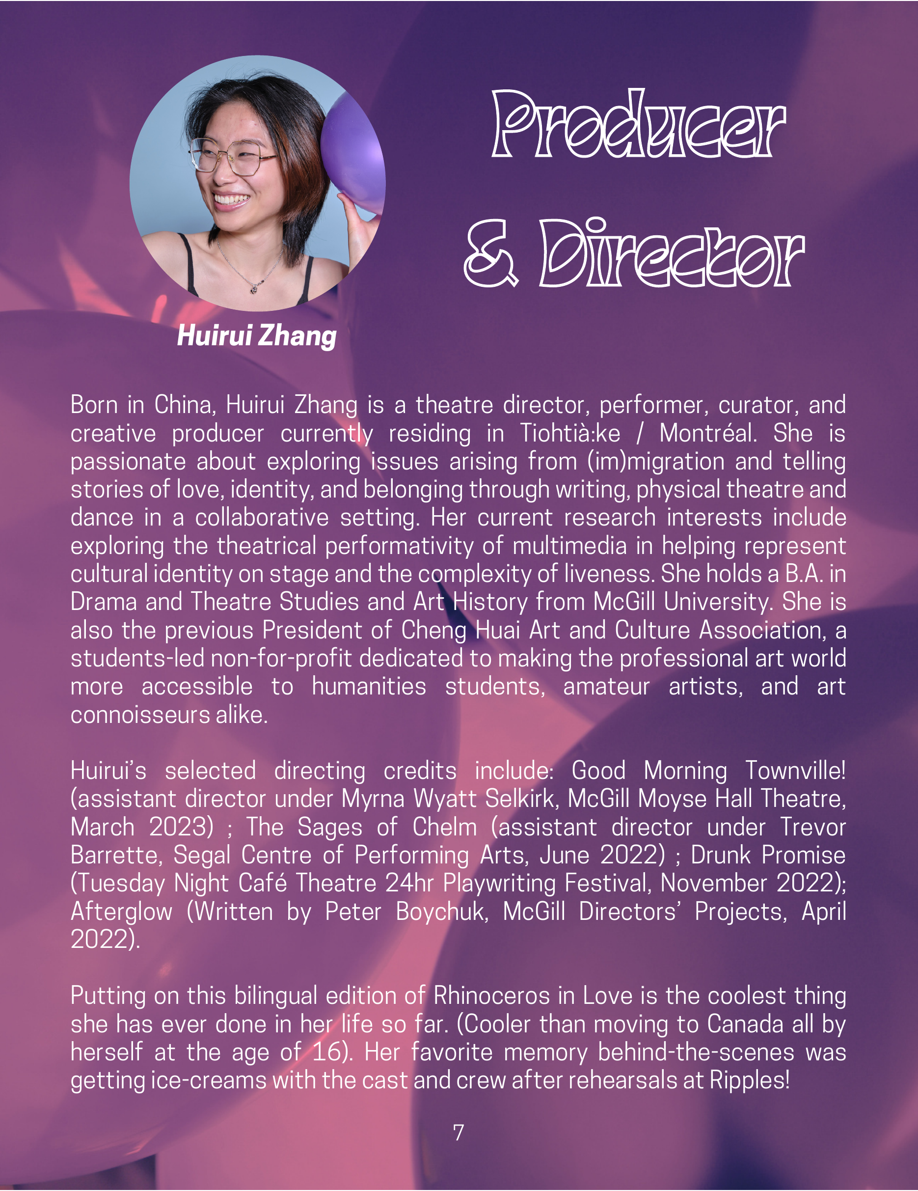 Rhinoceros in Love programme page 8
