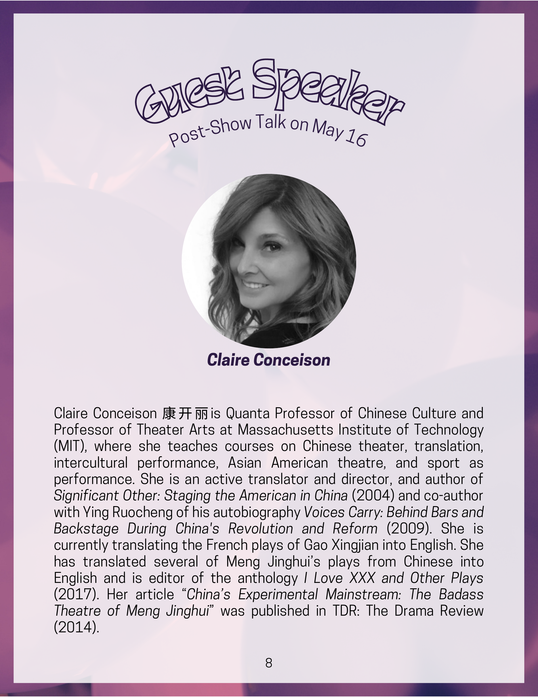 Rhinoceros in Love programme page 9